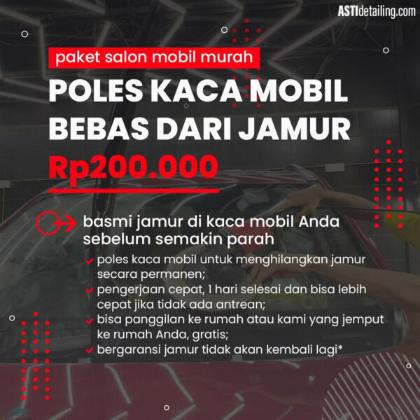 Jasa poles kaca mobil Jogja